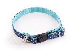 Collier pois marine pour chat MARTIN SELLIER
