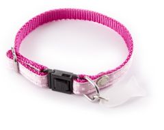 Collier pois rose pastel pour chat MARTIN SELLIER