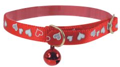 Collier rouge avec grelot motif coeur pour chat ZOLUX