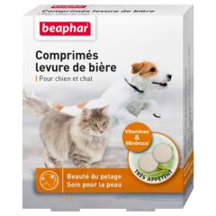 Comprimés levure de bière pour chien et chat BEAPHAR 100 comprimés