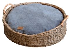 Corbeille tréssée avec coussin pour chien et chat WOUAPY