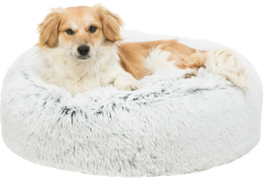 Coussin Harvey rond à longs poils pour chien TRIXIE