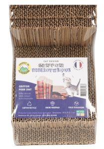 Griffoir carton Bibliothèque pour chat PET DESIGN