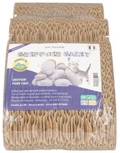 Griffoir carton GALET pour chat PET DESIGN
