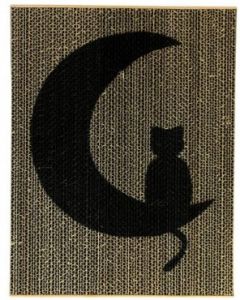 Griffoir en carton GRIFZONE pour chat motif Lune PET DESIGN