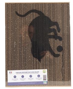 Griffoir carton GRIFZONE pour chat motif Pelote PET DESIGN
