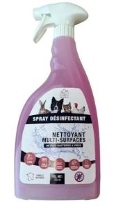 Spray Nettoyant et désinfectant multi-surface pour animaux PET DESIGN
