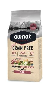 OWNAT Croquettes chien Just Grain Free Canard