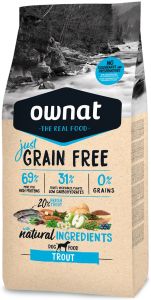 OWNAT Croquettes chien Just Grain Free Truite