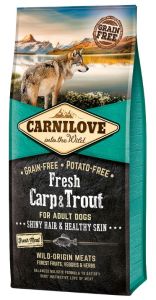 CARNILOVE Croquettes Peau et Pelage Fresh Carpe et Truite pour chien