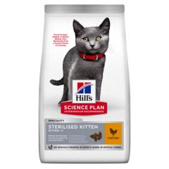 HILL'S Science Plan Croquettes KITTEN STERILISED chaton stérilisé au poulet 1.5kg