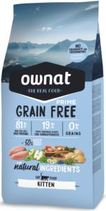 OWNAT Croquettes chaton Prime Grain Free Kitten