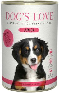 DOG'S LOVE Pâtée pour chien JUNIOR au Boeuf