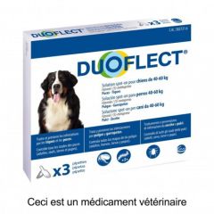 Pipettes antiparasitaires pour chien de 40 à 60 kg DUOFLECT