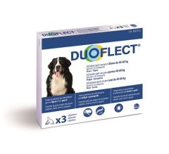 Pipettes antiparasitaires pour chien de 40 à 60 kg DUOFLECT