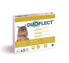 Pipettes anti-parasitaires pour chat de moins de 5 kilos DUOFLECT