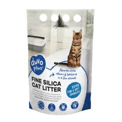 Litière pour chats Premium silica fine litière blanc DUVOPLUS 5L / 2kg