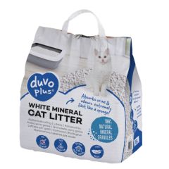 Litière pour chats White mineral DUVOPLUS 10 L