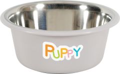 Ecuelle anti-dérapante Puppy taupe pour chat ZOLUX