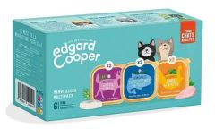 EDGARD & COOPER Multipack pâtées pour chat 3 Saveurs