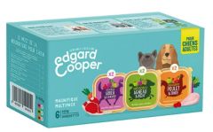 EDGARD & COOPER Multipack pâtées pour chien 3 saveurs en barquettes