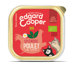 EDGARD & COOPER Barquette sans céréales au poulet bio pour Chat