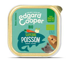 EDGARD COOPER Pâtée en barquette sans céréales au poisson bio pour chiens 100 g