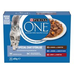 PURINA ONE Effilés en sauce pour chat adulte stérilisé