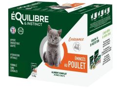 ÉQUILIBRE & INSTINCT Emincés croissance poulet pour chaton