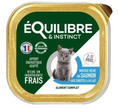 ÉQUILIBRE & INSTINCT Mousse saumon pour chaton