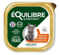 ÉQUILIBRE & INSTINCT Mousse volaille pour chat