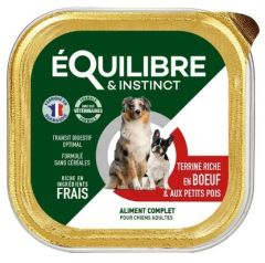 ÉQUILIBRE & INSTINCT Terrine boeuf légumes pour chien