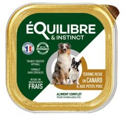 ÉQUILIBRE & INSTINCT Terrine canard légumes pour chien