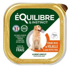 ÉQUILIBRE & INSTINCT Terrine volaille pour chien senior