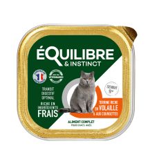 EQUILIBRE & INSTINCT  Terrine pour chat senior à la volaille 