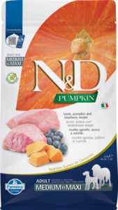 Farmina N&D Croquettes Potiron agneau et myrtille pour chien medium maxi