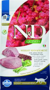 Farmina N&D Croquettes quinoa weight management agneau et brocoli pour chat 1,5 kg