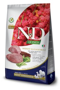 Farmina N&D Croquettes quinoa weight management agneau et brocoli pour chien 2,5 kg