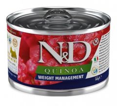Farmina N&D Pâtée sans céréales quinoa weight management pour chien