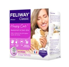 Diffuseur de phéromones apaisantes chat craintif et stressé FELIWAY