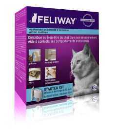 Diffuseur de phéromones apaisantes chat craintif et stressé FELIWAY