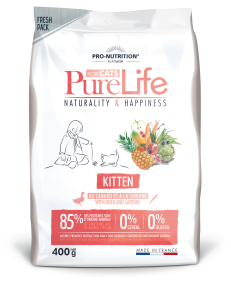 PRO-NUTRITION  Croquettes chaton Flatazor PURE LIFE sans céréales 2 kg