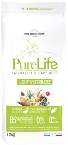 PRO-NUTRITION Flatazor Croquette Chien Pure Life Light Sterilized sans céréales chien stérilisé