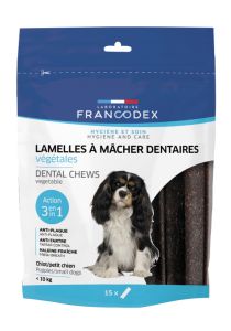 Lamelles à mâcher anti-tartre pour chiots et petits chiens FRANCODEX