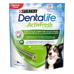 PURINA DENTALIFE ACTIVFRESH Friandises bucco-dentaire 5 Bâtonnets à mâcher pour chien moyen