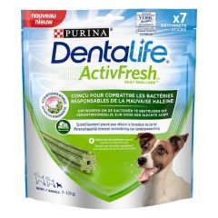 PURINA DENTALIFE ACTIVFRESH Friandises bucco-dentaire 7 Bâtonnets à mâcher pour petit chien