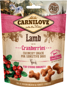CARNILOVE FRESH Friandises Crunchy Snack Agneau et Cranberries pour chien 200 g
