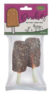 Friandise Chickies au canard et boeuf pour chien BUBIMEX