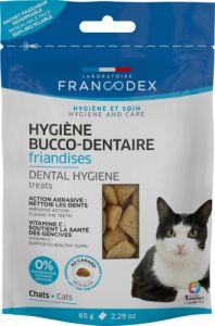 Friandises hygiene bucco-dentaire pour chat FRANCODEX 65 g