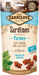 CARNILOVE FRESH Friandises Semi Humide Sardines et Persil pour chat